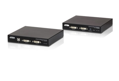 Extender KVM ATEN Dual View HDBaseT DVI/USB/AUDIO CE624 (CE624-AT-G) 100m - 1048565