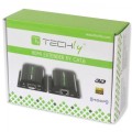 Extender HDMI Techly EXT-E70I po skrętce Cat. 5e/6/6a/7, do 60m, z odbiornikiem IR, czarny - 1331552