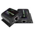 Extender HDMI Techly EXT-E70I po skrętce Cat. 5e/6/6a/7, do 60m, z odbiornikiem IR, czarny - 1463636