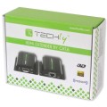 Extender HDMI Techly EXT-E70I po skrętce Cat. 5e/6/6a/7, do 60m, z odbiornikiem IR, czarny - 1463632
