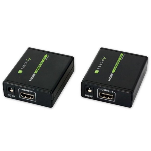 Extender HDMI Techly EXT-E70 po skrętce Cat. 6/6a/7, do 60m, Full HD 3D, czarny - 1454580
