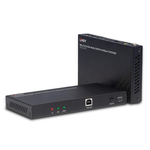 Extender HDMI LINDY 4K60, Audio, IR & RS-232 HDBaseT KVM, Cat.6, 100m - 1378586
