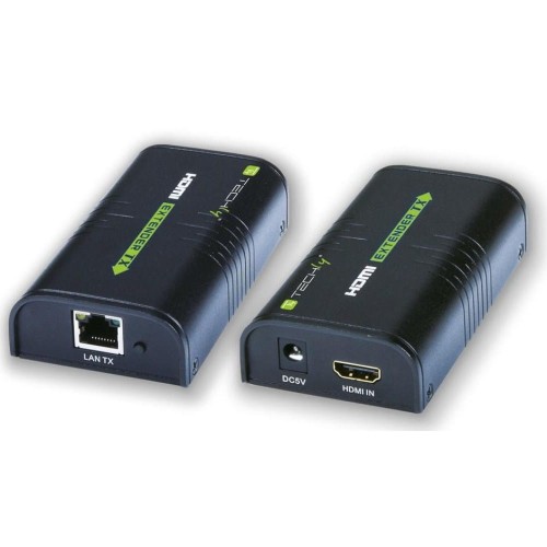 Extender / splitter HDMI Techly IDATA EXTIP-373 po skrętce Cat. 5e/6/6a/7 do 120m, over IP, czarny - 1335741