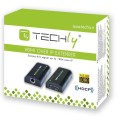 Extender / splitter HDMI Techly IDATA EXTIP-373 po skrętce Cat. 5e/6/6a/7 do 120m, over IP, czarny - 1335742