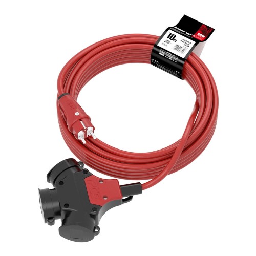 Rozdzielacz KERG W2223 10m 3×2,5mm2 H05RR-F 250V czerwony - 1321253