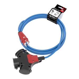 Rozdzielacz KERG W2169 5m 3×1,5mm2 H07BQ-F 250V niebieski