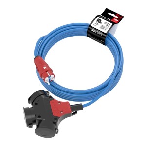 Rozdzielacz KERG W2168 10m 3×1,5mm2 H07BQ-F 250V niebieski