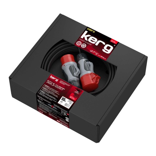 Przedłużacz siłowy KERG W2254 10m 5×1,5mm2 H05RR-F 400V czarny - 1385368
