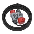 Przedłużacz siłowy KERG W2254 10m 5×1,5mm2 H05RR-F 400V czarny - 1321233