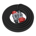 Przedłużacz siłowy KERG W2252 30m 5×1,5mm2 H05RR-F 400V czarny - 1321249