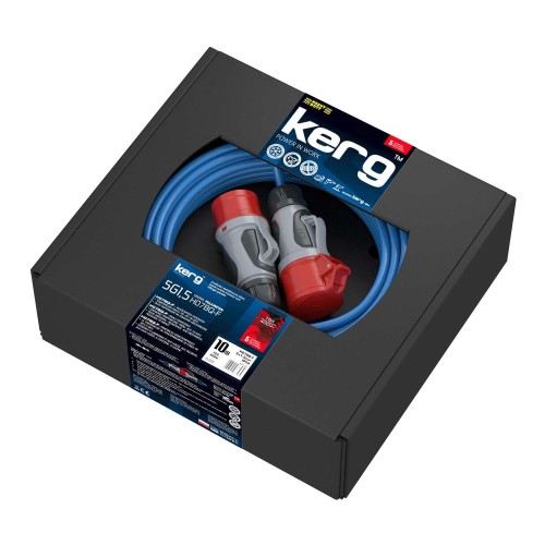 Przedłużacz siłowy KERG W2152 10m 5×1,5mm2 H07BQ-F 400V niebieski - 1385366