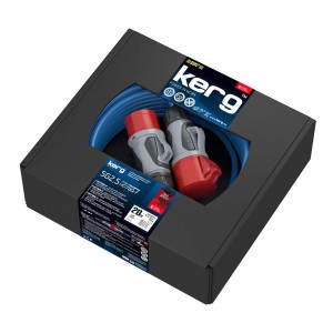 Przedłużacz siłowy KERG W2148 20m 5×2,5mm2 H07BQ-F 400V niebieski