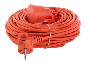 Przedłużacz ogrodowy Acar PS-2P 2X1 20m pomarańczowy