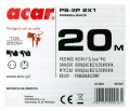 Przedłużacz ogrodowy Acar PS-2P 2X1 20m pomarańczowy - 1546507