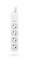 Przedłużacz KERG z wyłącznikiem M02398 4-gniazdowy 10m 3×1,5mm2 H05VV-F 16A/250V biały - 1334919