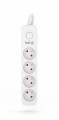 Przedłużacz KERG z wyłącznikiem M02392 4-gniazdowy 3m 3×1,0mm2 H05VV-F 10A/250V biały - 1334907