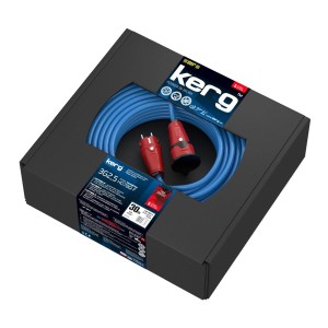 Przedłużacz KERG W2153 30m 3×2,5mm2 H07BQ-F 250V niebieski
