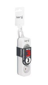 Listwa zasilająca KERG 3 gniazda 3m 10A
