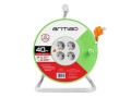 Przedłużacz bębnowy Armac 40m 4x2p+Z, 16A, 3680W, przewód 3x1,5mm H05VV-F - 1384957