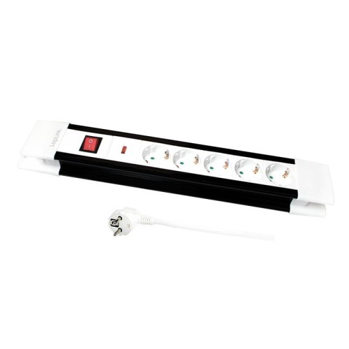 Listwa zasilająca LogiLink LPS211 5 gniazd ON/OFF 3m, biała - 1321337