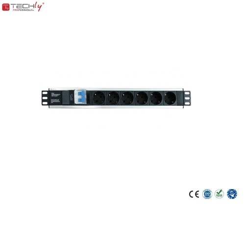 Listwa zasilająca Intellinet Rackowa 19 1.5U, 6 gniazd (Schuko) H-DPR06SW - 1385299