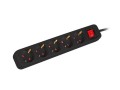 Listwa przedłużacz Lanberg 3m czarna 5x 230V Schuko z wyłącznikiem, kabel wykonany z pełnej miedzi - 1385529