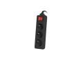 Listwa przedłużacz Lanberg 3m czarna 3x 230V PL, z wyłącznikiem, kabel wykonany z pełnej miedzi - 1385463