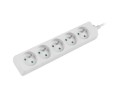 Listwa przedłużacz Lanberg 3m biała 5x 230V PL, kabel wykonany z pełnej miedzi - 685332
