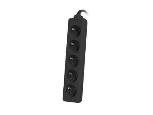 Listwa przedłużacz Lanberg 1m UPS czarna 5x 230V PL - 685327