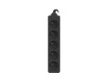 Listwa przedłużacz Lanberg 1m UPS czarna 5x 230V PL - 1385482