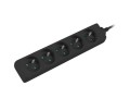 Listwa przedłużacz Lanberg 1m UPS czarna 5x 230V PL - 1385483