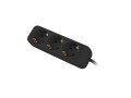 Listwa przedłużacz Lanberg 1,5m czarna 3x 230V Schuko, kabel wykonany z pełnej miedzi - 1385432