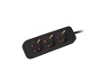 Listwa przedłużacz Lanberg 1,5m czarna 3x 230V Schuko, kabel wykonany z pełnej miedzi - 1385434