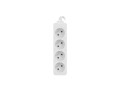 Listwa przedłużacz Lanberg 1,5m biała 4x 230V PL, kabel wykonany z pełnej miedzi - 1385475