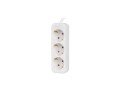 Listwa przedłużacz Lanberg 1,5m biała 3x 230V Schuko, kabel wykonany z pełnej miedzi - 975247