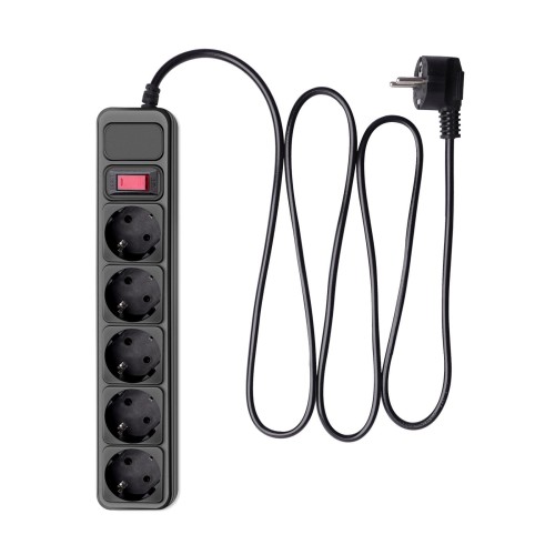 Listwa przeciwprzepięciowa Akyga AK-SP-06A 5 gniazd CEE 7/3 (Typ F) 1.8 m - 995305
