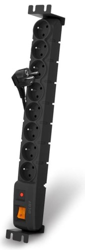 Listwa przeciwprzepięciowa Acar S8 FA RACK 5,0m czarna - 752604