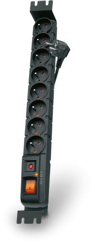 Listwa przeciwprzepięciowa Acar S8 FA RACK 1,5m czarna - 1441699