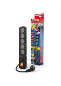 Listwa zasilająca Acar F5 PRO (1,5m ; czarny)