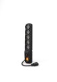 Listwa przeciwprzepięciowa Acar F5 IEC 3,0m czarna - 975132
