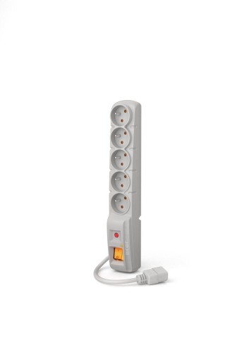 Listwa przeciwprzepięciowa Acar F5 IEC 1,5 m szara - wtyczka prosta - 975126