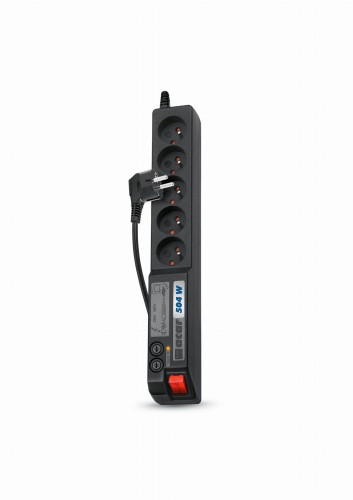 Listwa przeciwprzepięciowa Acar F5 FA RACK IEC 3,0m czarna - 1385149