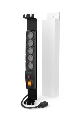 Listwa przeciwprzepięciowa Acar F5 FA RACK IEC 1,5m czarna - 1385128