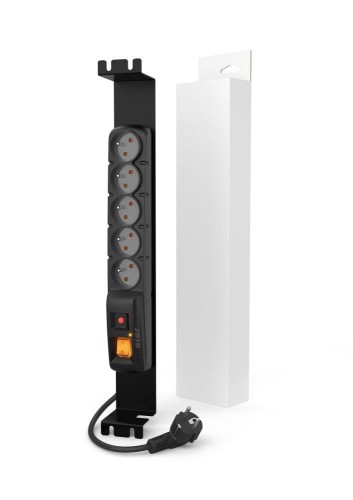 Listwa przeciwprzepięciowa Acar F5 FA RACK 3,0m czarna - 1385144