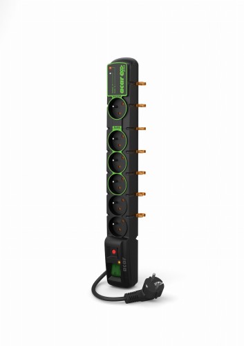 Listwa przeciwprzepięciowa Acar ECO Plus 5,0m czarna - 975163