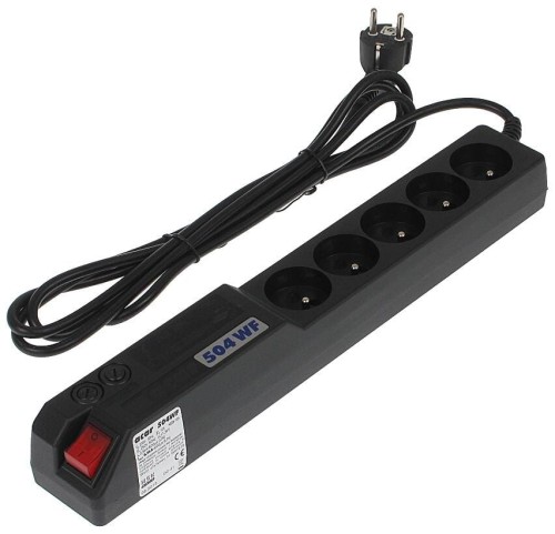 Listwa przeciwprzepięciowa Acar 504W 3,0m czarna - 752473