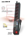 Listwa przeciwprzepięciowa Acar 504W - 752416