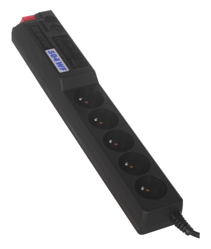 Listwa przeciwprzepięciowa Acar 504 WF RACK 3,0m czarna - 870671