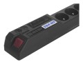 Listwa przeciwprzepięciowa Acar 504 WF RACK 3,0m czarna - 870672