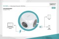 Kostka zasilająca DIGITUS 3 gniazda + 3 złacza USB, 1,4m - 1385255